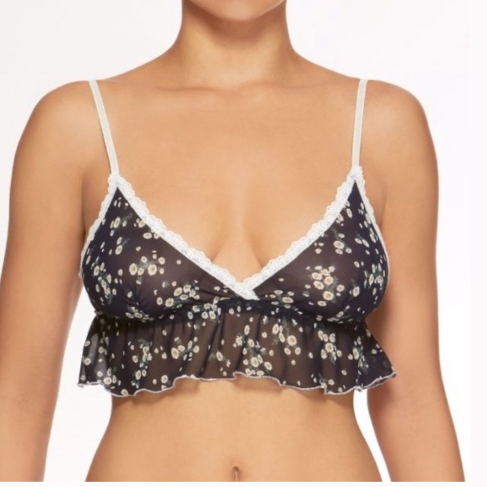 Hanky Panky Laurel Chiffon Ruffle Bralette